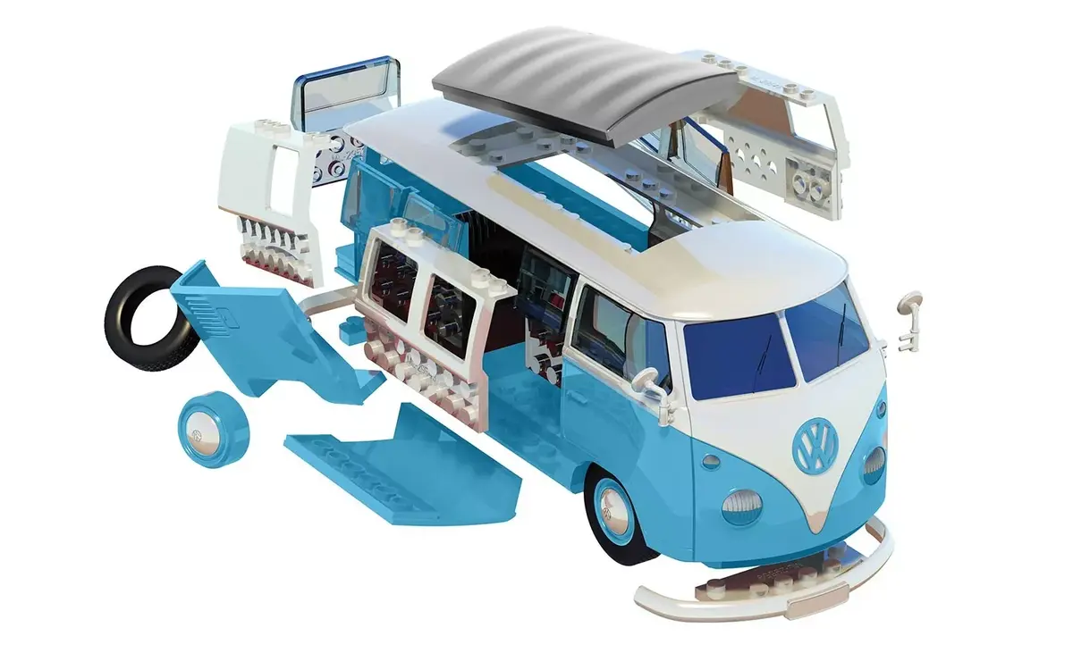 Airfix Quick Build VW Camper Van blue модель Photo 3