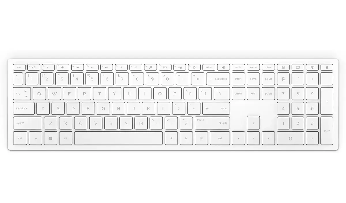 HP Pavilion 600 bezvadu tastatūra - Balta Photo 5