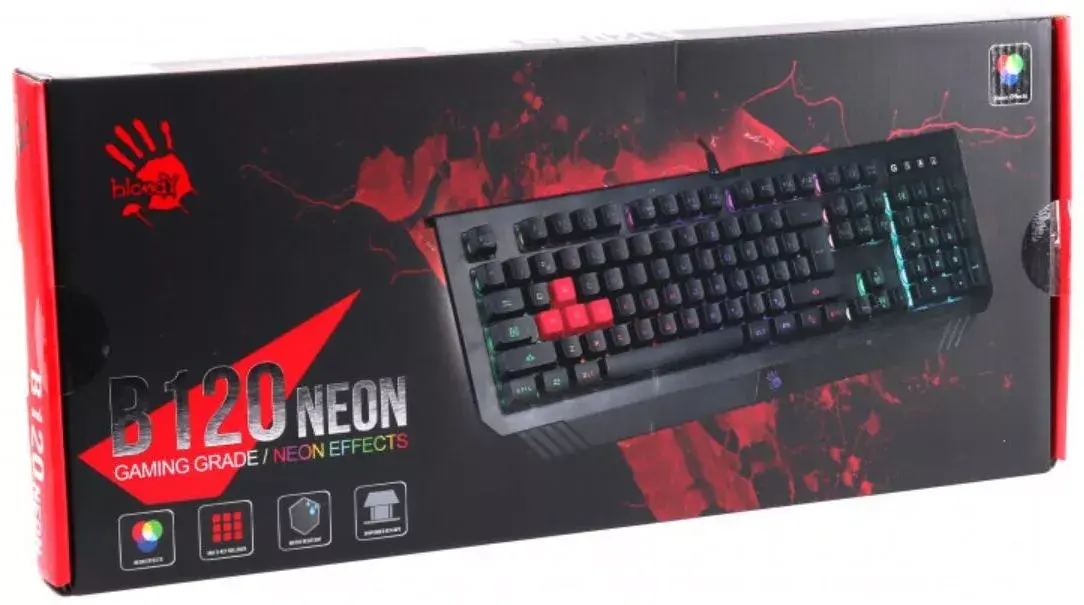 A4Tech Bloody B120 Neon gaming keyboard Photo 31