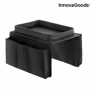 Dīvāna paplāte ar organizatoru InnovaGoods IT-V0101223 — pārnēsājama roku balsta paplāte dzērieniem un piederumiem