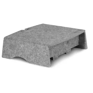 BakkerElkhuizen Q-Riser 90 Circular 76.2 cm Desk Grey