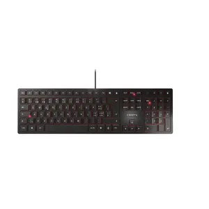 Проводная клавиатура Cherry KC 6000 Slim полноразмерная USB — швейцарская раскладка, черная
