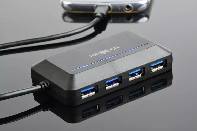 USB хаб Maxxter ACT-HUB3C-4P Photo 2