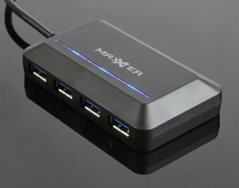 USB хаб Maxxter ACT-HUB3C-4P Photo 3
