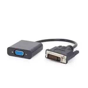 Video cable adapter Gembird DVI-D (male) to VGA (female) 0.2 m, black