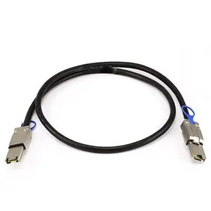SAS cable QNAP CAB-SAS10M-8088 — Serial Attached SCSI SFF-8088 to SFF-8088, 1 m, black