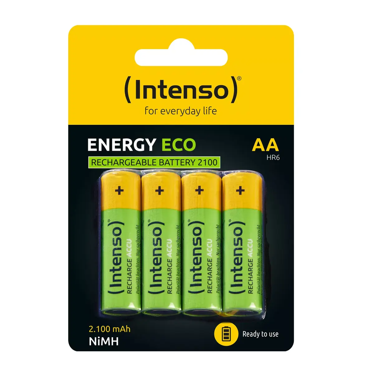 Uzlādējama baterija Intenso HR6 NiMH Energy Eco 2100mAh Photo 2