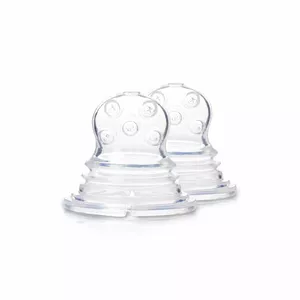 Действие! Kidsme Food Squeezer запатентованная силиконовая насадка с крестообразными отверстиями для жидкого питания, 2 шт, с 4 месяцев.