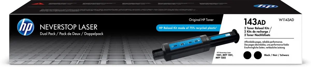 Toneris HP 143AD Dual Pack Melns