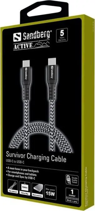 Кабель Sandberg Survivor USB-C to USB-C Photo 3