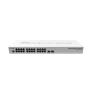 Mikrotik CRS326-24G-2S+RM tīkla pārslēgs Vadīts L2 Gigabit Ethernet (10/100/1000) Pelēks