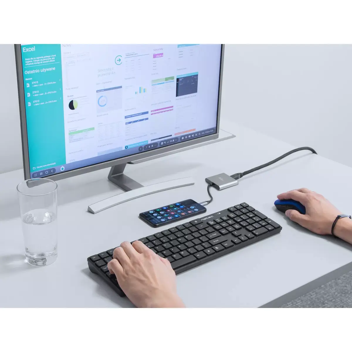 USB-C хаб NATEC Fowler Mini — USB 2.0 Type-C, HDMI, USB Photo 11