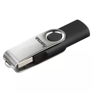 USB флеш-память Hama 8 ГБ USB Type-A 2.0 Черная Серебристая