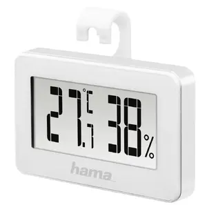 Digital Weather Station HAMA 00186363 — indoor thermometer and hygrometer, humidity 20–95%, white, battery CR2025