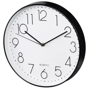 Hama Elegance Quartz clock Circle Black, White