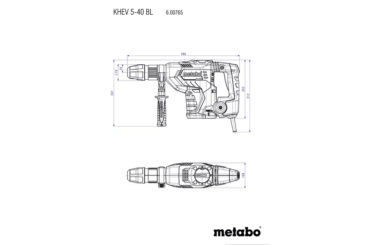 Перфоратор Metabo KHEV 5-40 BL Photo 3