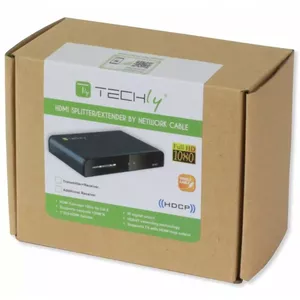 AV-приёмник TECHLY IDATA EXTIP-383IRRX — HDMI через Cat5/Cat6, 1920x1080, 1×HDMI выход, IR, 5V