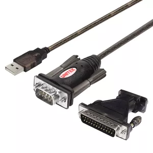 Серийный кабель UNITEK Y-105A USB Type-A DB-9 черный 1.5 м