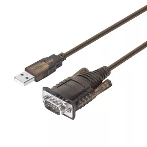 Serial Cable Black USB Type-A DB-9 UNITEK Y-108