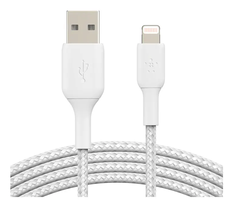 Кабель Belkin CAA002BT2MWH Lightning 2 м Белый Photo 2
