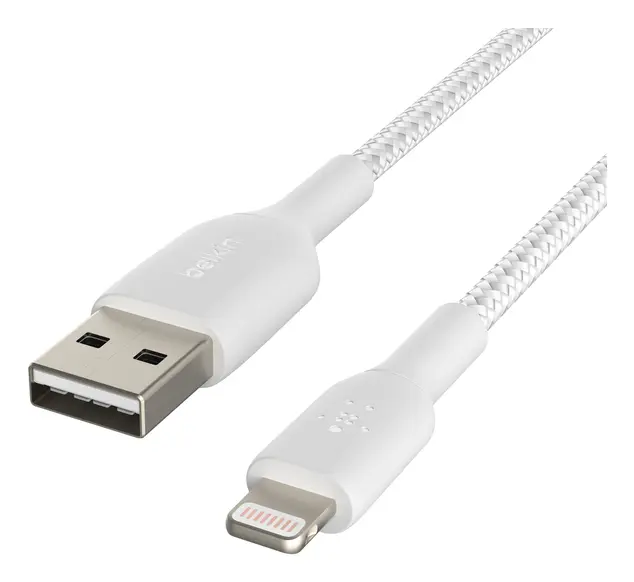 Кабель Belkin CAA002BT2MWH Lightning 2 м Белый Photo 6