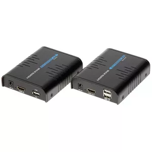 Удлинитель HDMI/RJ45/USB OEM HDMI+USB-EX-100 — передача HDMI и USB по Cat5e/6, до 100 м