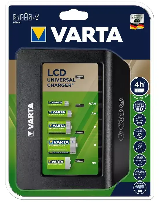 Akumulatoru lādētājs Varta Universal Charger+ Photo 2