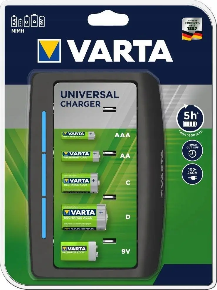 Varta Universal Charger+ Akumulatoru lādētājs AC
