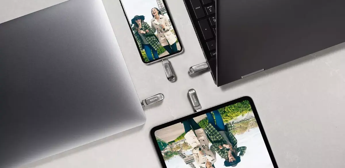 USB флеш-память SanDisk 64 ГБ Ultra Dual Drive Luxe Photo 9