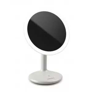 HoMedics Touch and Glow makeup mirror Freestanding Round Pearl