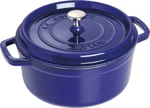 Cast iron cocotte Staub 26 cm round, dark blue