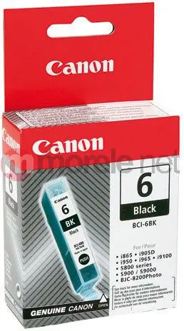 Kārtridžs Canon BCI6Bk MELNS BJC 8200