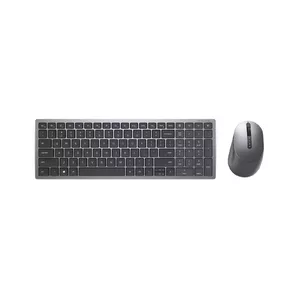 DELL KM7120W клавиатура Мышь входит в комплектацию РЧ беспроводной + Bluetooth QWERTY Международный американский стандарт Серый, Титановый