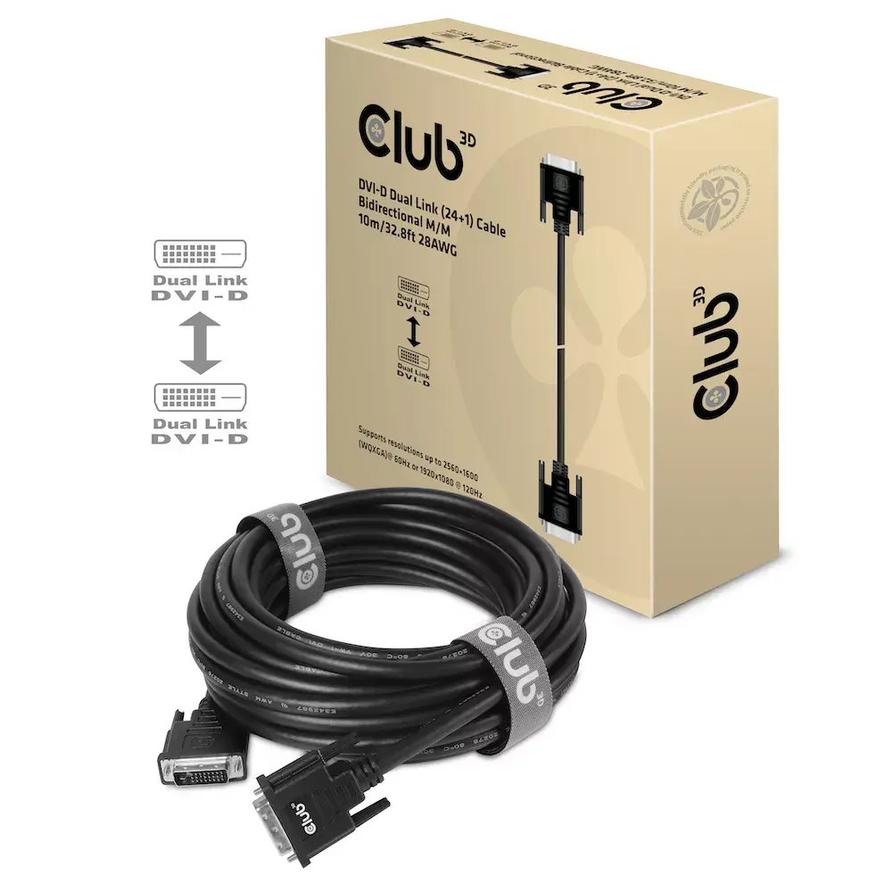 DVI-D Dual Link Кабель CLUB3D CAC-1223 Photo 3