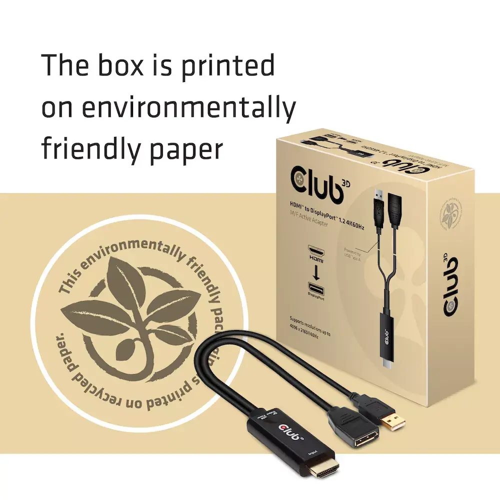 Aktīvais adapteris HDMI 2.0 uz DisplayPort 1.2 CLUB3D Photo 6