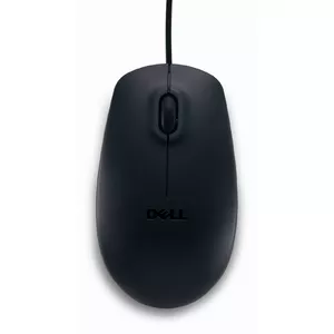 Проводная оптическая мышь Dell MS111 — амбидекстрная, 1000 DPI, USB Type-A, 3 кнопки, чёрная