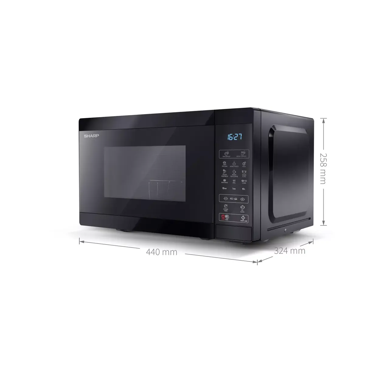 Гриль-микроволновка Sharp YC-MG02E-B Photo 6