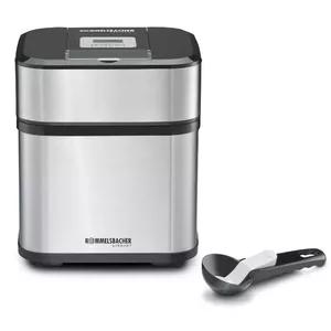 Rommelsbacher IM 12 ice cream maker Traditional ice cream maker 1.5 L Black, Stainless steel