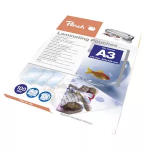 Laminator pouches PEACH PP500-01 A3 transparent film pack of 100