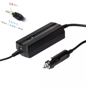 Адаптер/инвертор питания Akyga AK-ND-38 60 Вт Auto/Indoor 12 В черный ABS