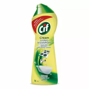 Крем‑очиститель Cif Mleczko Lemon 300 мл — для кухонных и ванных поверхностей