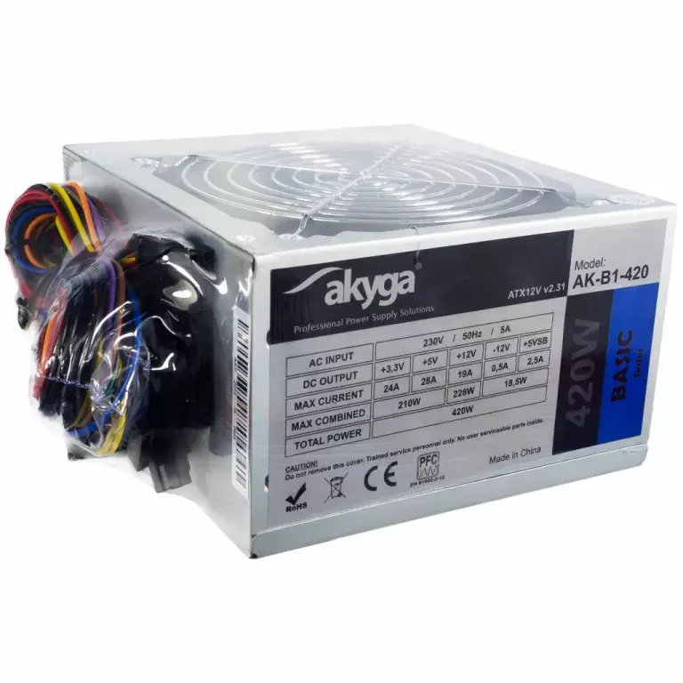 Akyga AK-B1-420 ATX блок питания 420 Вт Photo 4