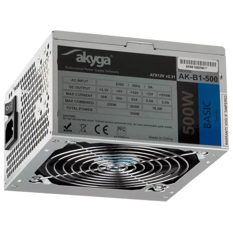 Akyga AK-B1-500 500 Вт ATX блок питания Photo 3