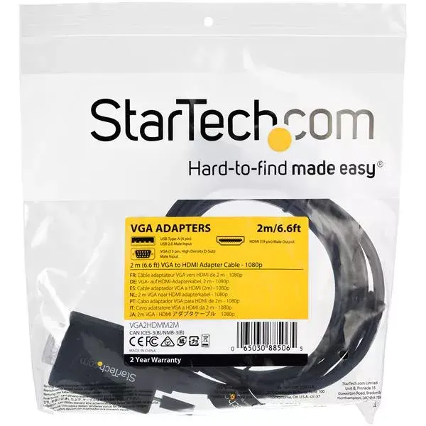 StarTech.com VGA2HDMM2M video cable adapter VGA2HDMM2M Photo 7