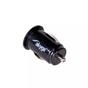 Автомобильное зарядное Akyga AK-CH-02 — универсальное, 2× USB, 12–24 В, чёрное