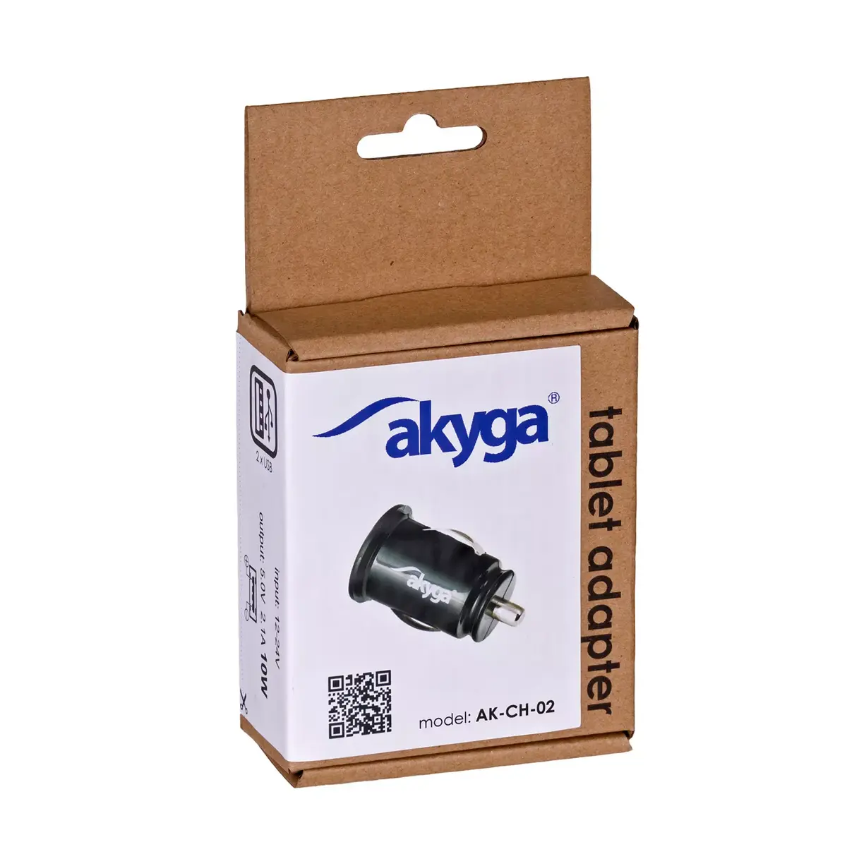 Akyga AK-CH-02 автомобильное зарядное, 2× USB Photo 3