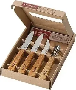 Knife set Opinel Natural 4 essential knives box set — Opinel 001300