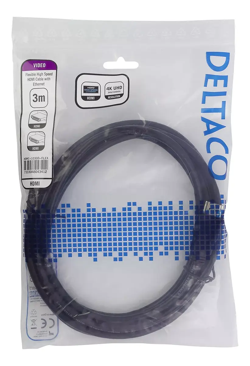 HDMI kabelis Deltaco HDMI-1030D-FLEX Photo 2