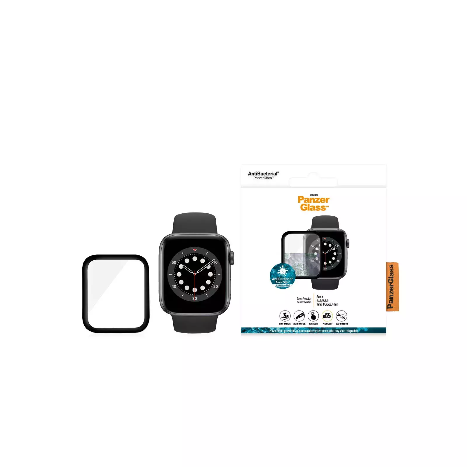 Ekrāna aizsargs, PanzerGlass, Apple Watch Series 4 5 6 SE 44mm Photo 3