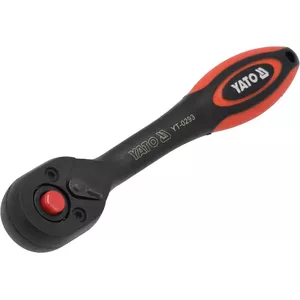 Ratchet wrench YATO YT-0293, chromium-vanadium steel, 1 head, black/red